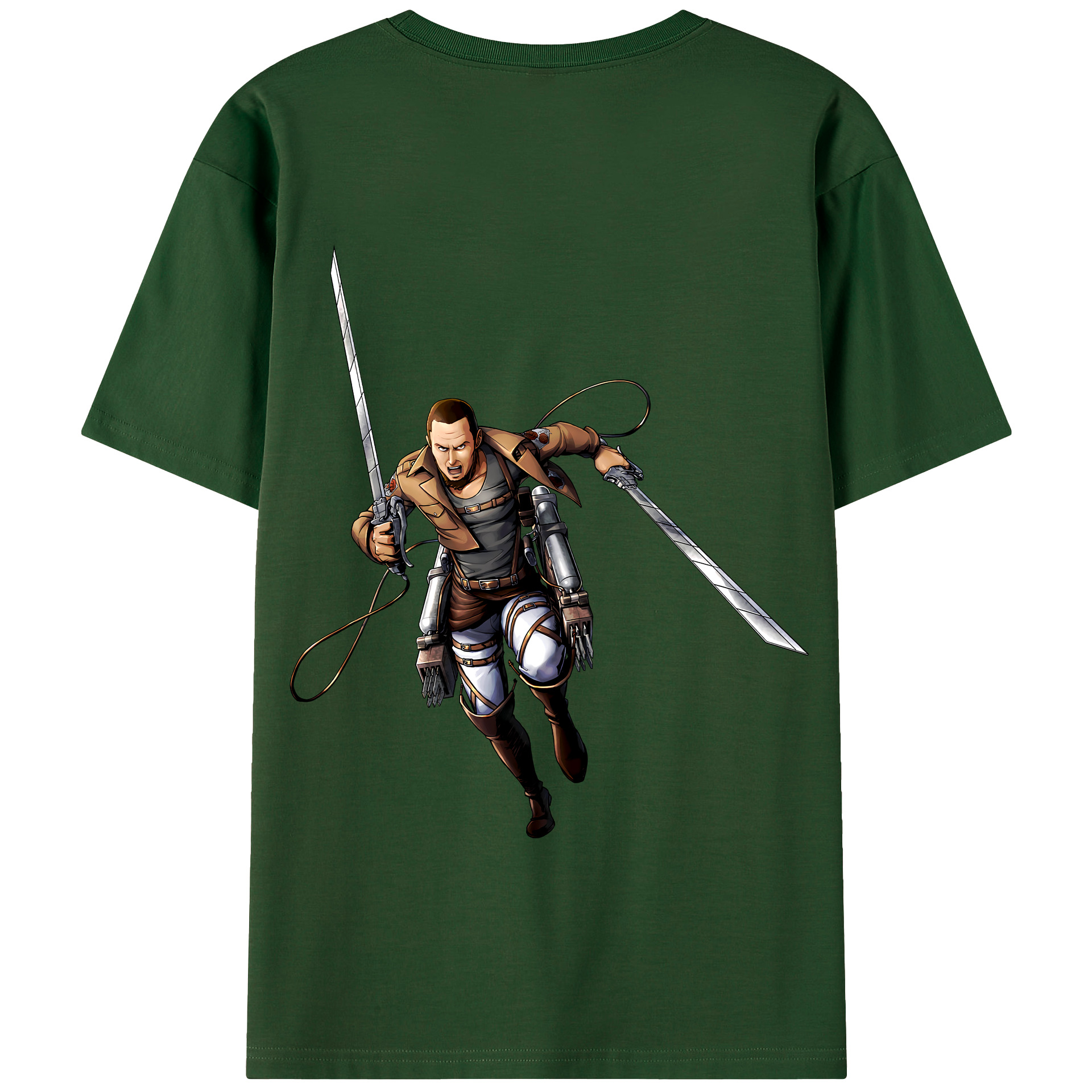 （画像用） 進撃の巨人 Attack on Titan 綿100％半袖Tシャツ（背面プリント）